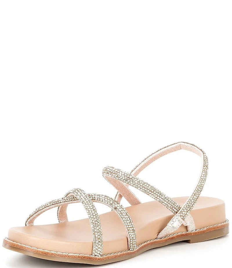 Dune London Levia Diamante Crossover Elastic Strap Sandals
