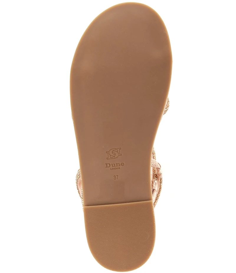Dune London Levia Diamante Crossover Elastic Strap Sandals