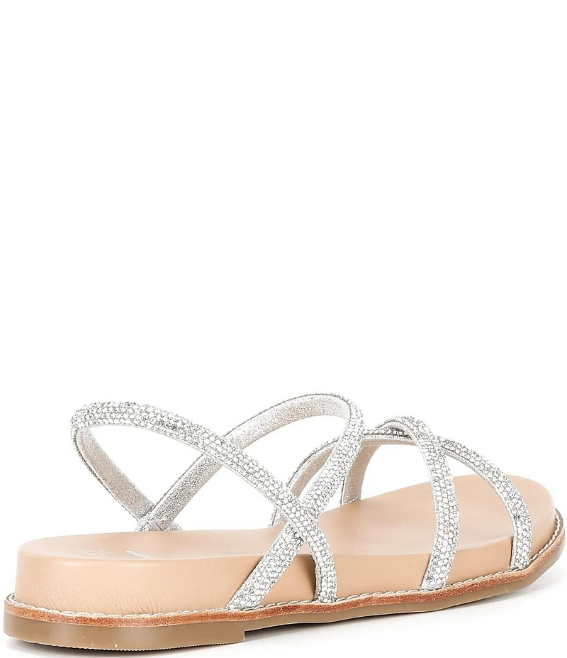 Dune London Levia Diamante Crossover Elastic Strap Sandals