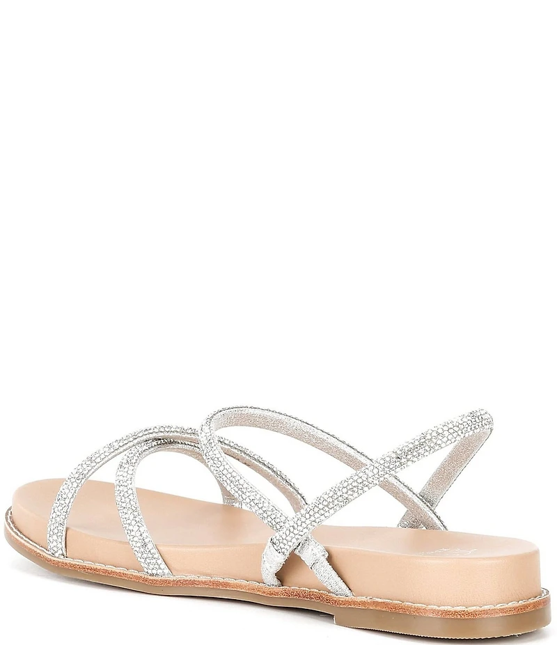 Dune London Levia Diamante Crossover Elastic Strap Sandals