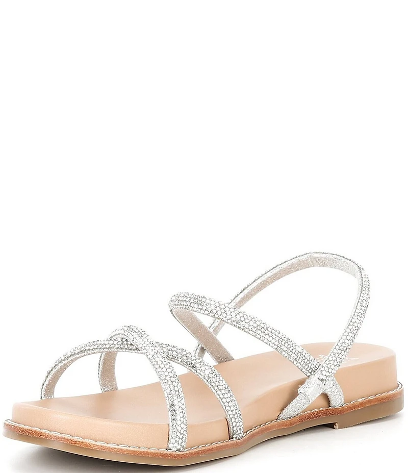 Dune London Levia Diamante Crossover Elastic Strap Sandals
