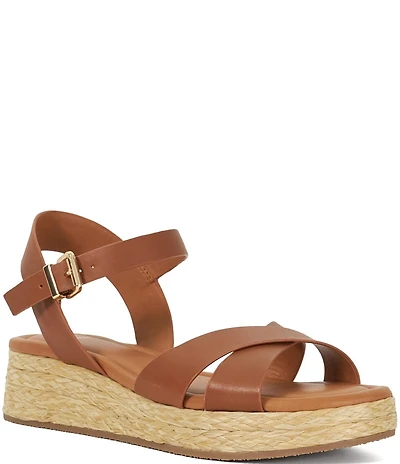 Dune London Littleton Leather Espadrille Sandals
