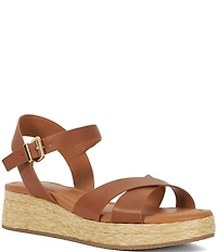 Dune London Littleton Leather Espadrille Sandals