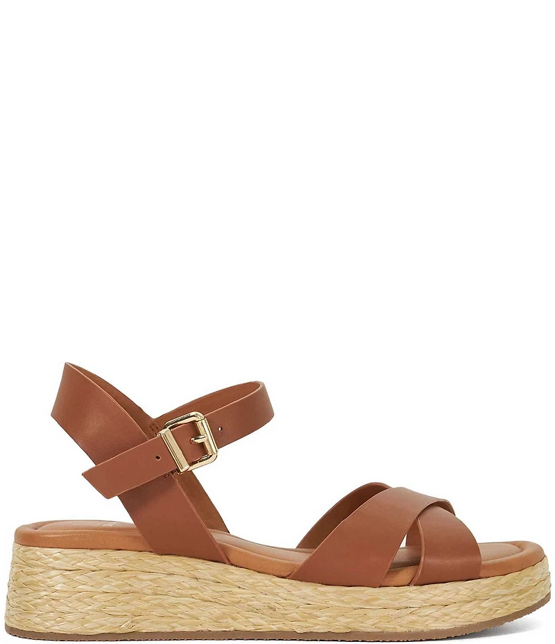 Dune London Littleton Leather Espadrille Sandals