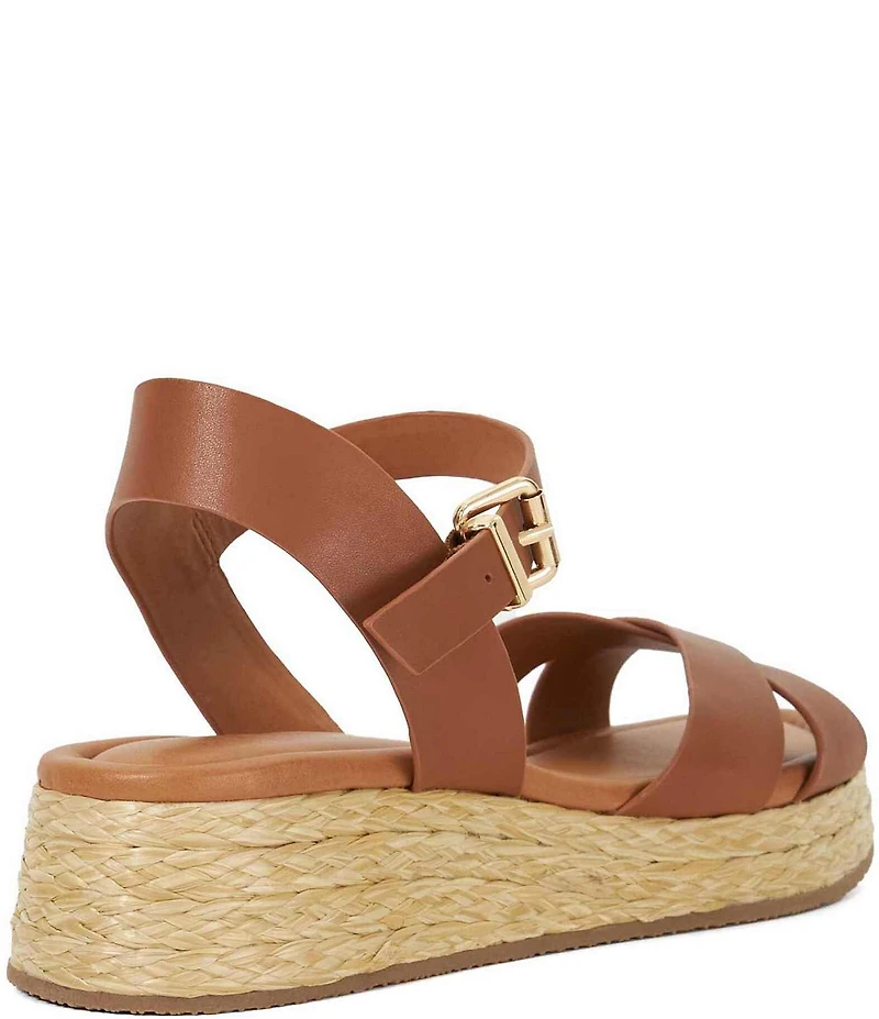 Dune London Littleton Leather Espadrille Sandals