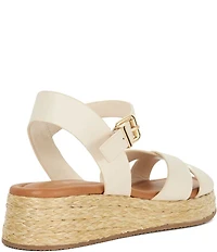 Dune London Littleton Leather Espadrille Sandals
