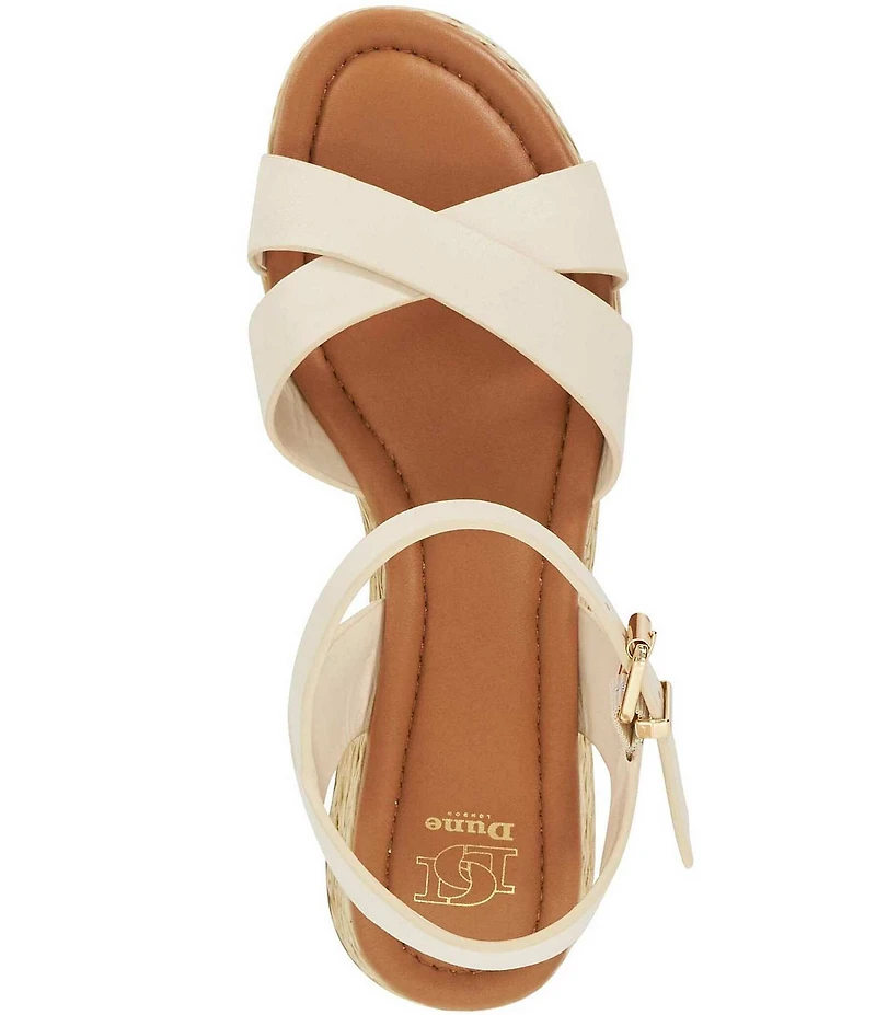 Dune London Littleton Leather Espadrille Sandals