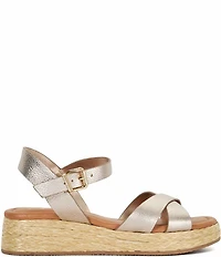 Dune London Littleton Leather Espadrille Sandals