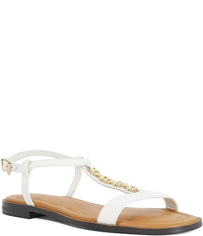 Dune London Lollipops Leather Chain Hardware Sandals