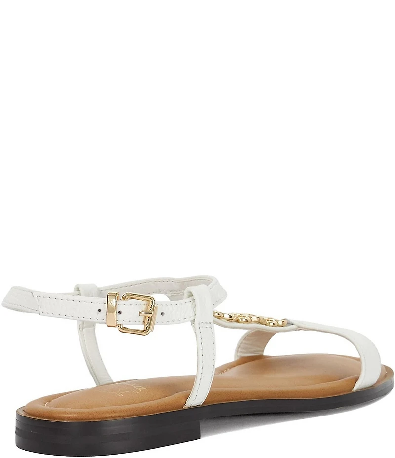 Dune London Lollipops Leather Chain Hardware Sandals