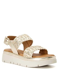 Dune London Lorris Woven Leather Platform Sandals