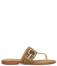 Dune London Lotica Suede Hardware Detail Thong Sandals