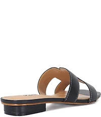 Dune London Loupe Leather Slide Sandals