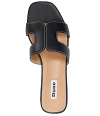 Dune London Loupe Leather Slide Sandals