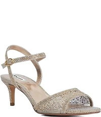 Dune London Manicure Embellished Mesh Ankle Strap Dress Sandals