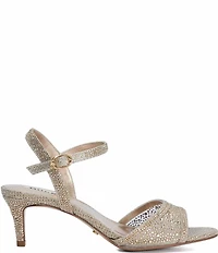Dune London Manicure Embellished Mesh Ankle Strap Dress Sandals