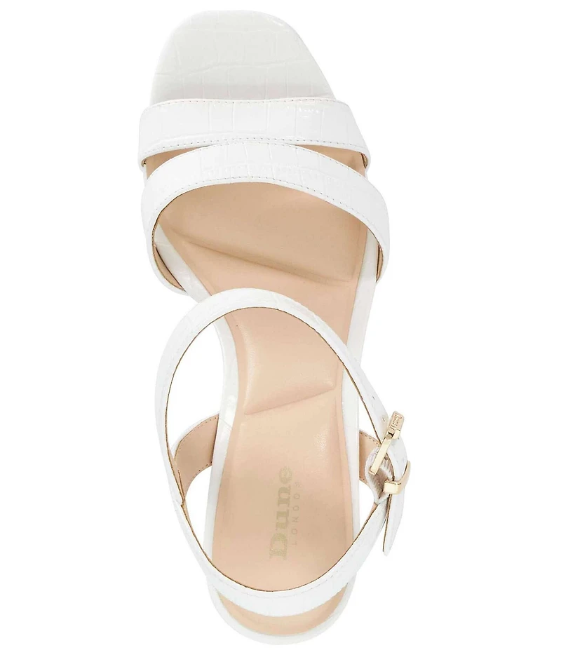 Dune London Manifesting Woven Block Heel Sandals