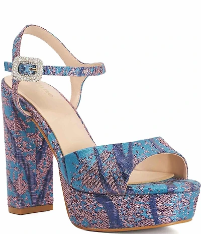 Dune London Maycie Printed Platform Dress Sandals