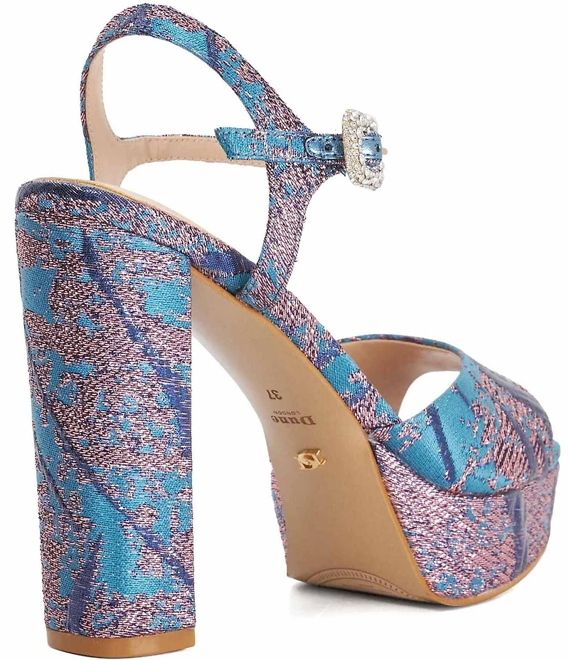 Dune London Maycie Printed Platform Dress Sandals