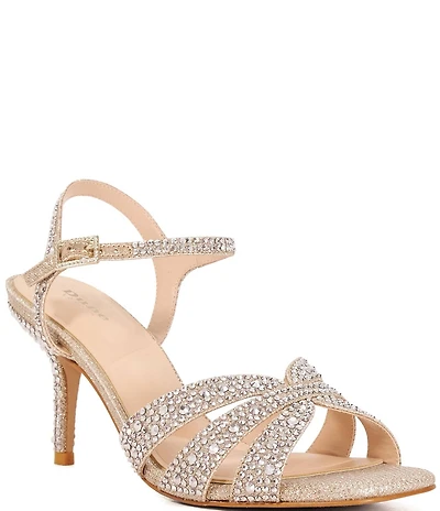 Dune London Mayven Jeweled Stiletto Dress Sandals