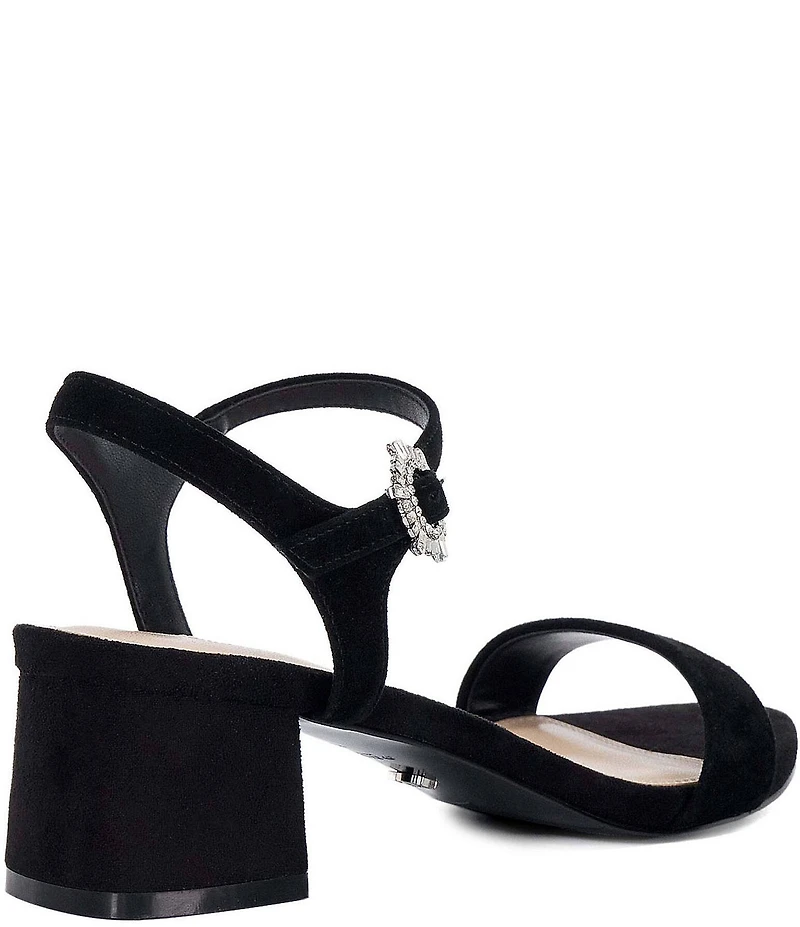 Dune London Measure Suede Dress Sandals