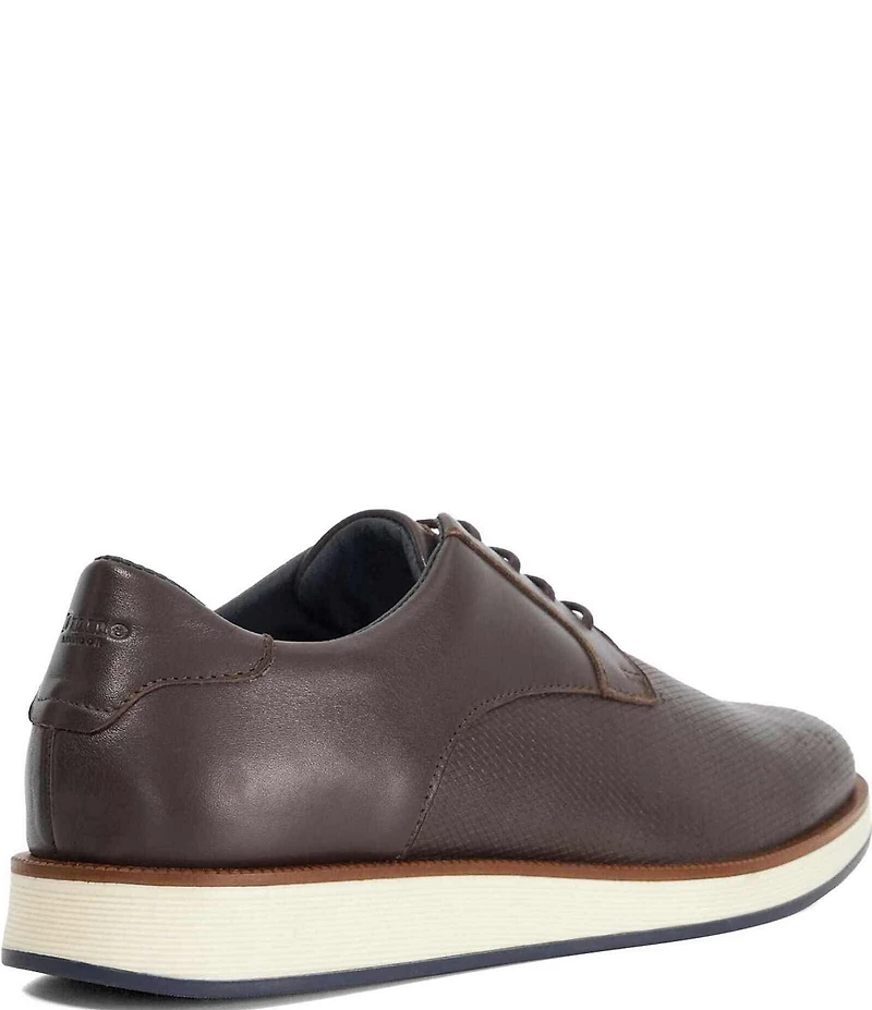 Dune London Men's Bow Embossed Leather Oxfords