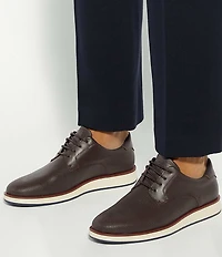 Dune London Men's Bow Embossed Leather Oxfords