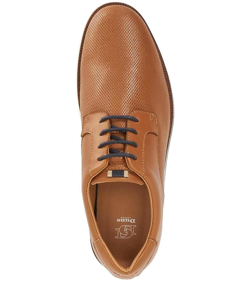 Dune London Men's Bow Embossed Leather Oxfords