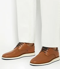 Dune London Men's Bow Embossed Leather Oxfords