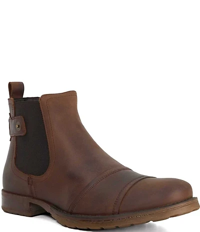 Dune London Men's Saltwood Leather Cap Toe Chelsea Boots