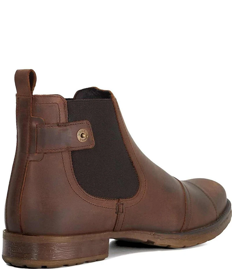 Dune London Men's Saltwood Leather Cap Toe Chelsea Boots