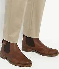 Dune London Men's Saltwood Leather Cap Toe Chelsea Boots