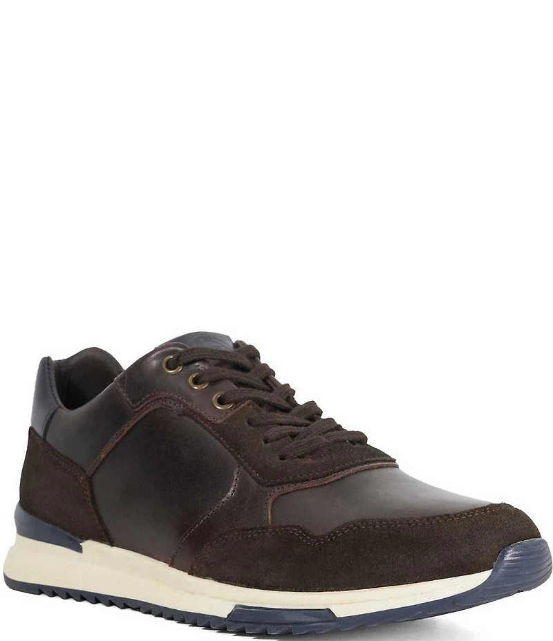 Dune London Men's Thornbury Leather and Suede Sneakers