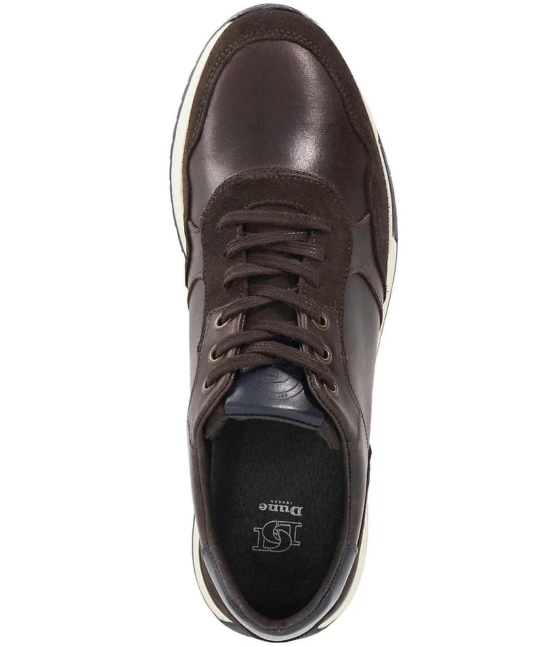 Dune London Men's Thornbury Leather and Suede Sneakers