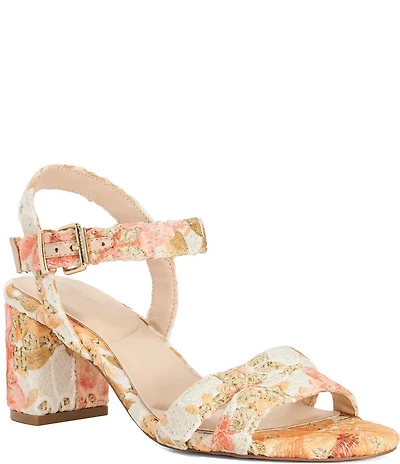 Dune London Merisa Floral Print Dress Sandals