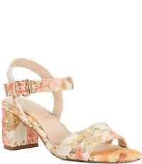 Dune London Merisa Floral Print Dress Sandals