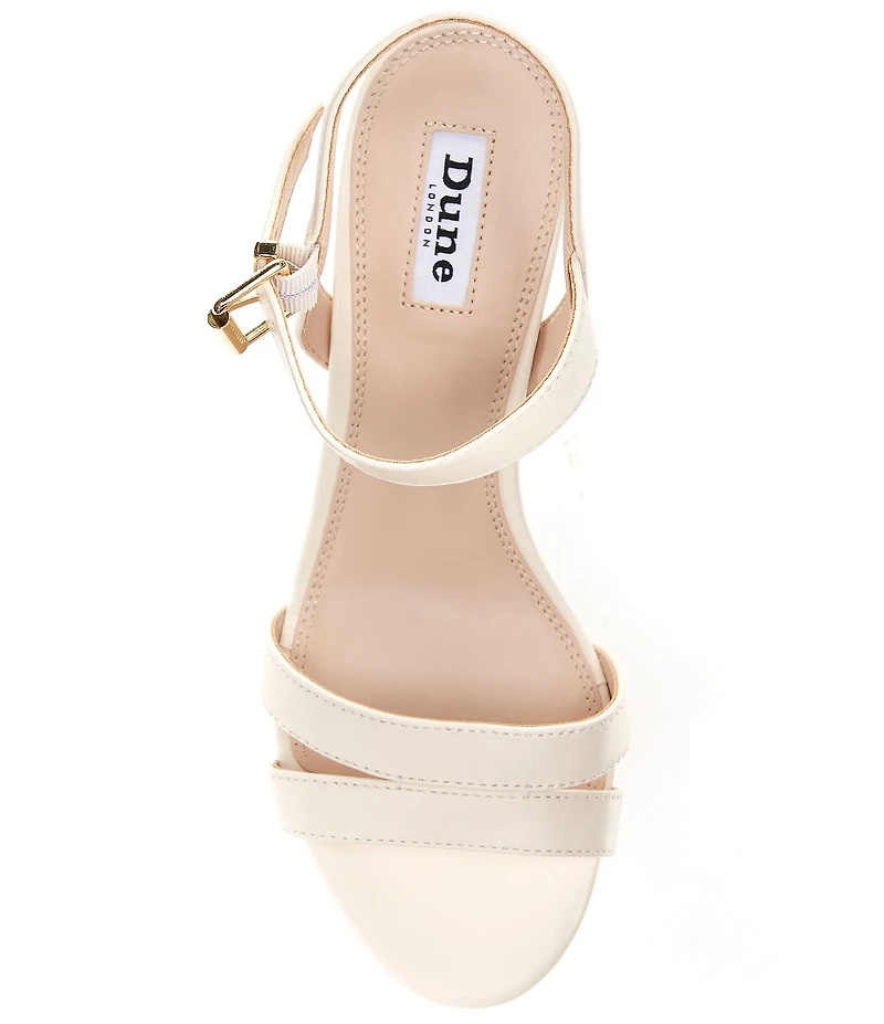 Dune London Merisa Leather Ankle Strap Dress Sandals
