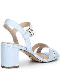 Dune London Merisa Leather Block Heel Sandals