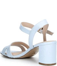 Dune London Merisa Leather Block Heel Sandals