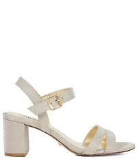 Dune London Merisa Metallic Fabric Dress Sandals