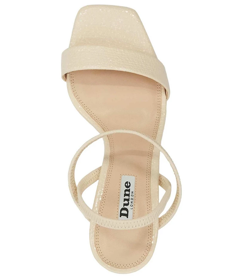 Dune London Methodical Shimmer Reptile Print Dress Sandals