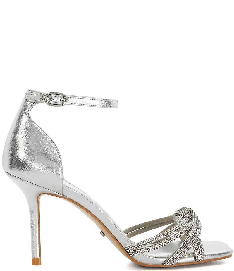 Dune London Militant Metallic Rhinestone Dress Sandals