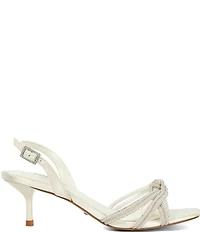 Dune London Moments Crystal Embellished Satin Dress Sandals