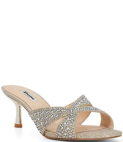 Dune London Monette Rhinestone Dress Slide Sandals