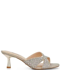 Dune London Monette Rhinestone Dress Slide Sandals