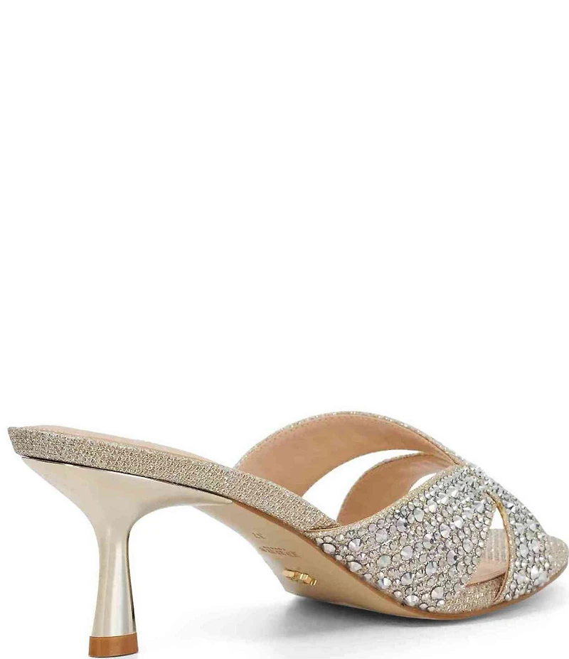 Dune London Monette Rhinestone Dress Slide Sandals