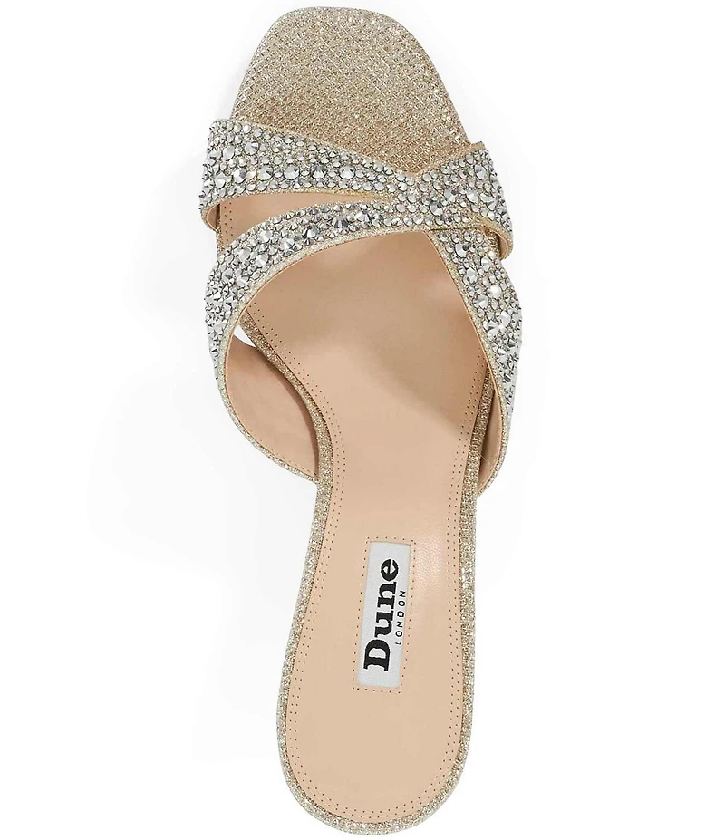 Dune London Monette Rhinestone Dress Slide Sandals