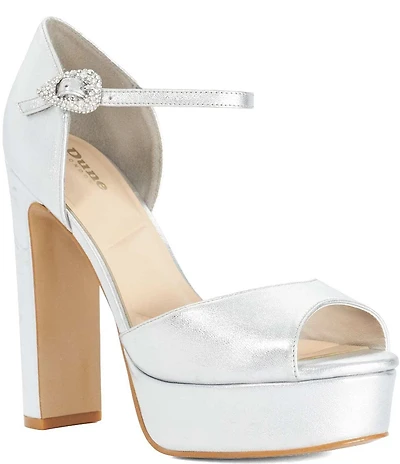Dune London Myans Metallic Platform Sandals