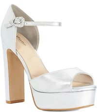 Dune London Myans Metallic Platform Sandals
