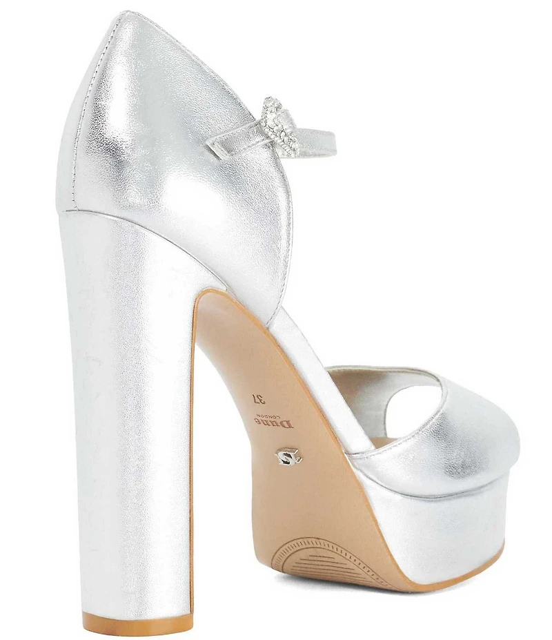 Dune London Myans Metallic Platform Sandals